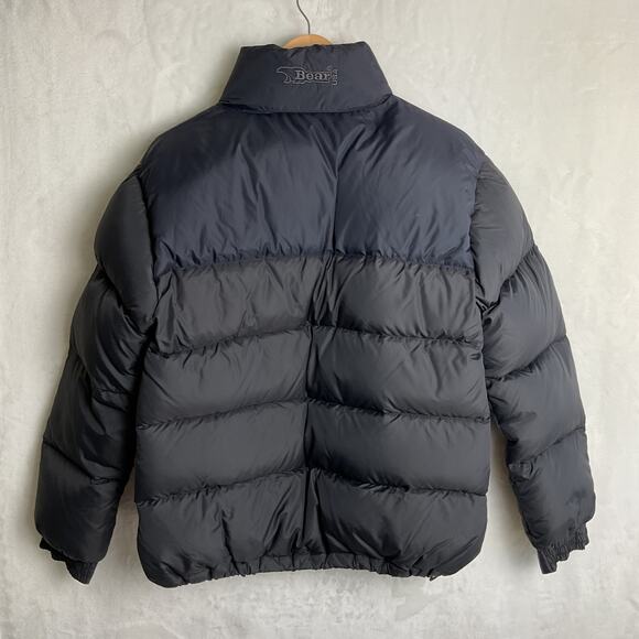 Bear USA Down Feather Full Zip Puffer Jacket Black Large - Picture 5 of 12